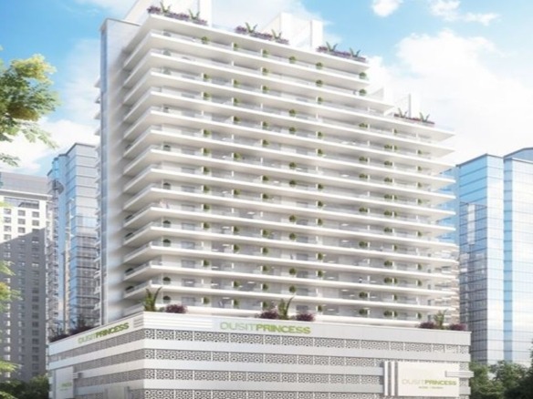 Dusit Princess Rijas luxury hotel residence exterior in Dubai