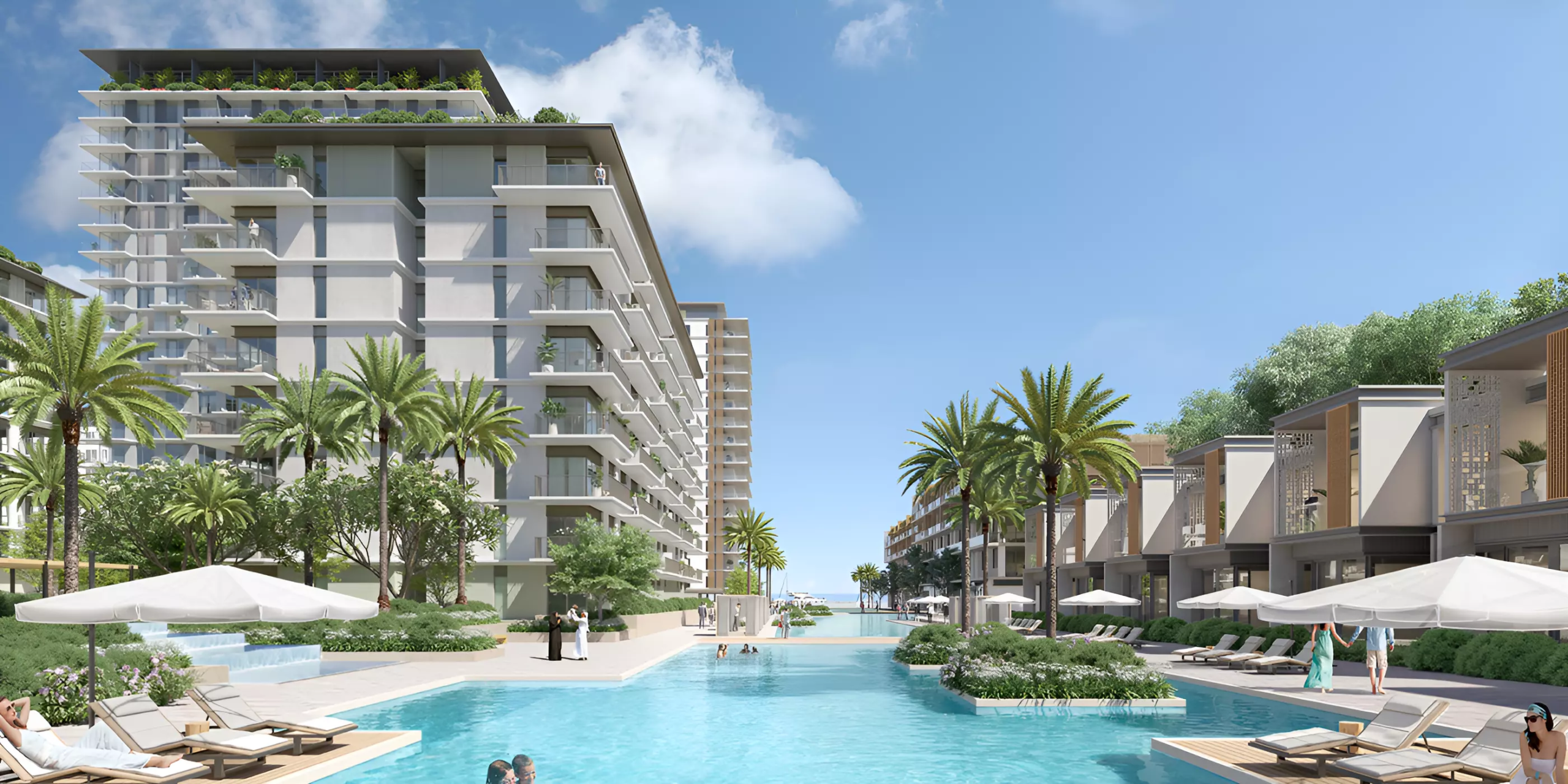 Pier Point 2 waterfront apartments at Rashid Yachts & Marina