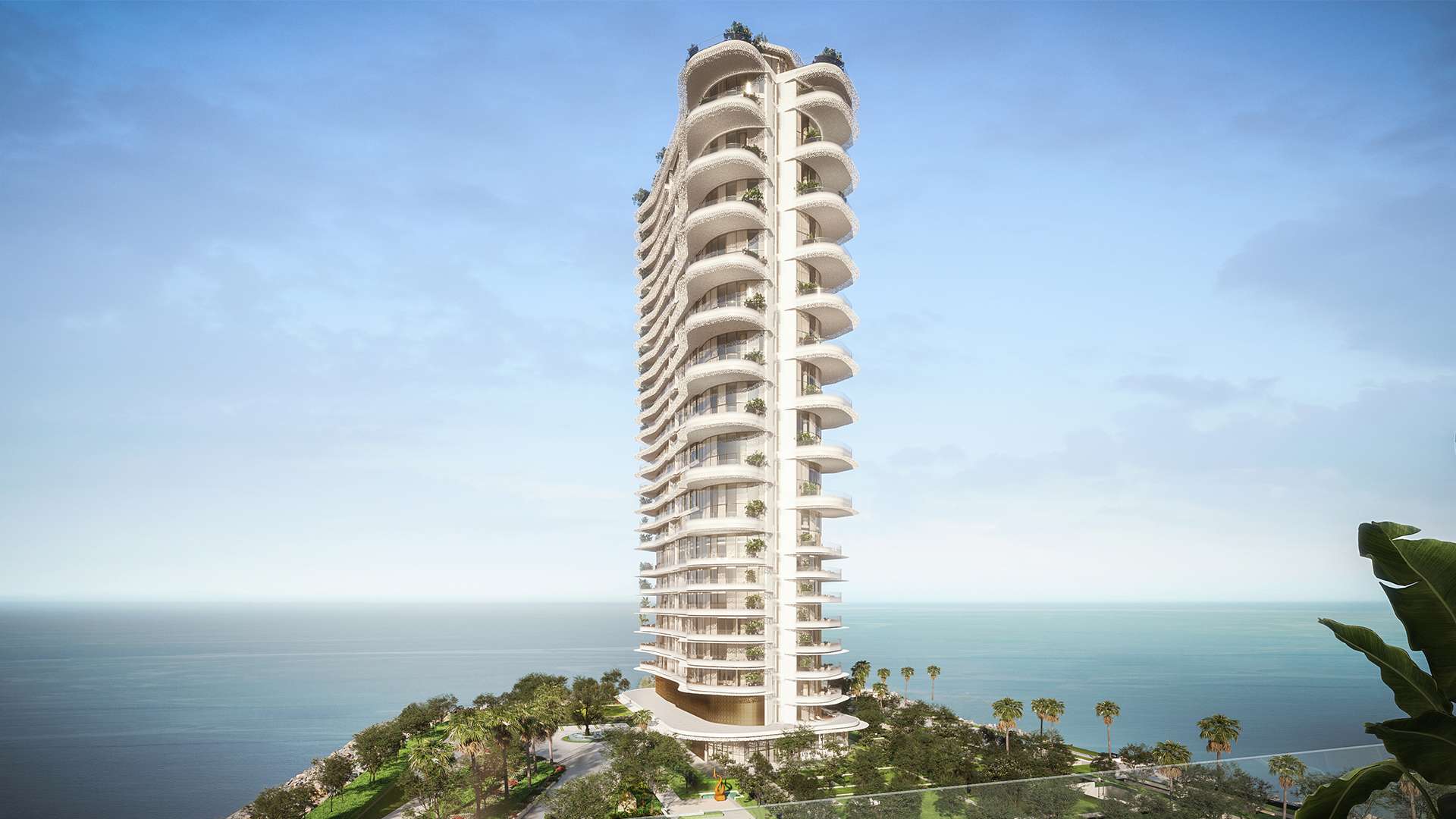 1 Bulgari Lighthouse Dubai waterfront luxury tower exterior