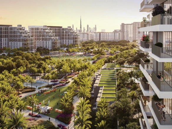 Palace Residences luxury waterfront apartments exterior Dubai