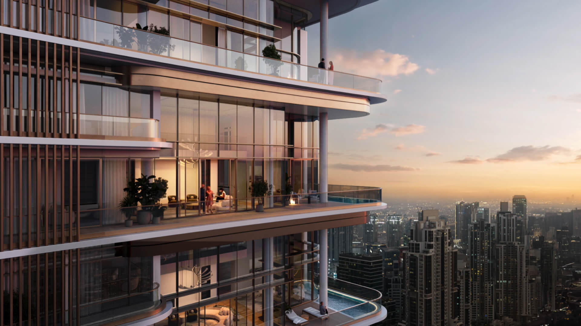 Address Grand Downtown Dubai luxury apartments exterior view