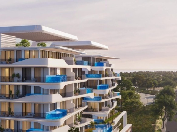 Ocean Pearl Dubai Islands waterfront apartments exterior view