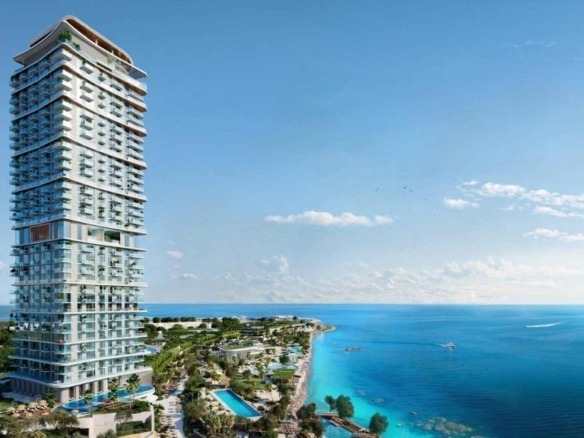 Sensia by Beyond luxury waterfront tower, Dubai Maritime City – exterior view