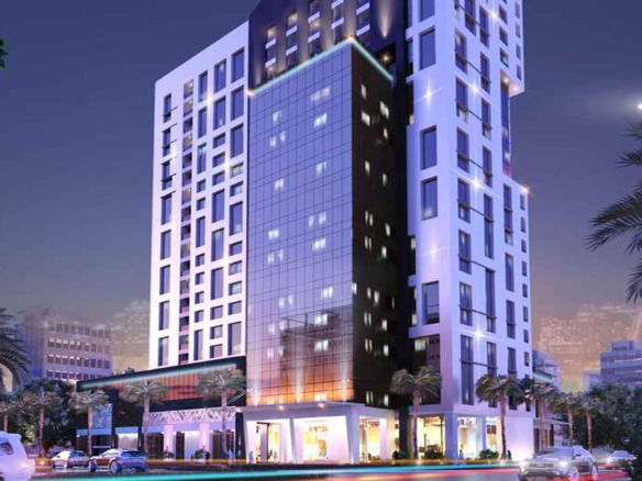 Maison Cour Jardin Business Bay Dubai residential tower exterior