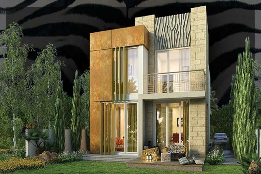 Just Cavalli Villas luxury exterior in Damac Hills 2 Dubai