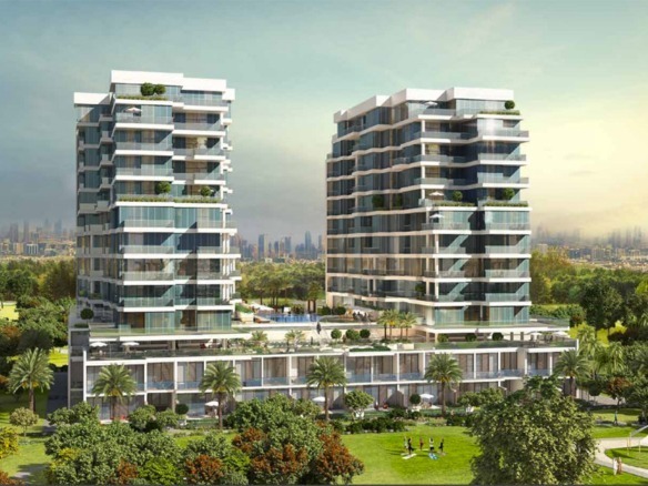 Orchid Apartments residential building in Damac Hills Dubai