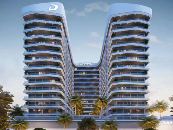 Exterior view of ELO residential towers DAMAC Hills 2