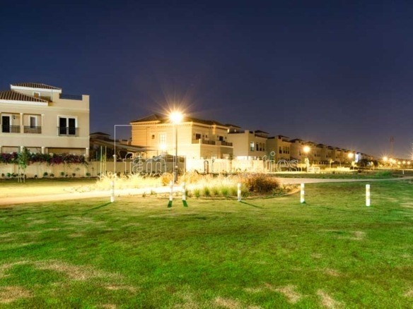 The Villa Dubai luxury Spanish style villa exterior