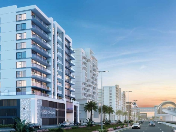 Azizi Central residential building exterior in Dubai