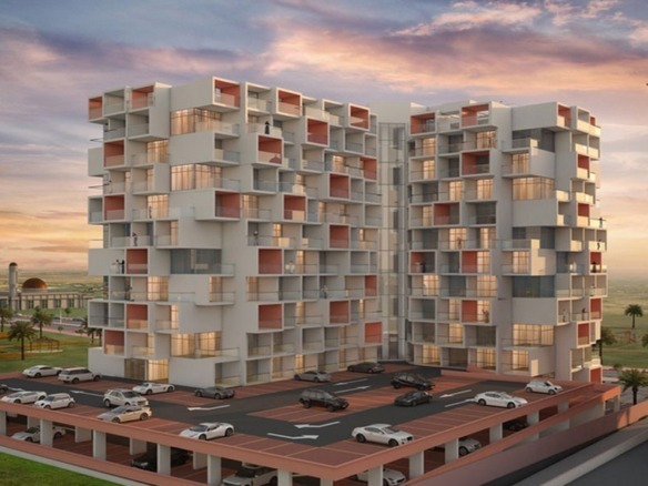 Binghatti Views residential building exterior in JVC