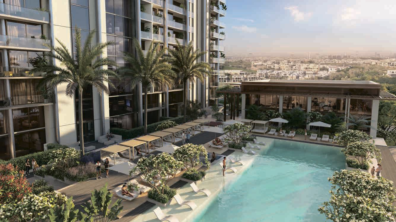 The Highbury exterior view MBR City Dubai