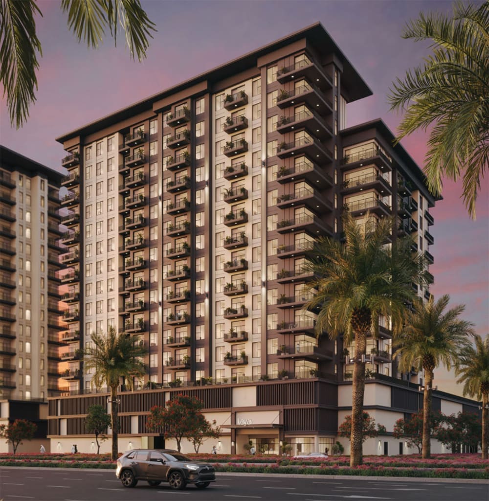 -383892-173238 Kaya Apartments exterior view in Town Square Dubai