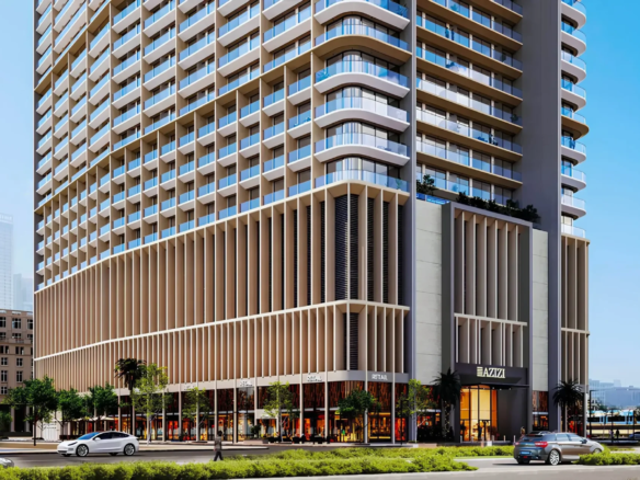 Azizi Arian residential building exterior in Dubai South