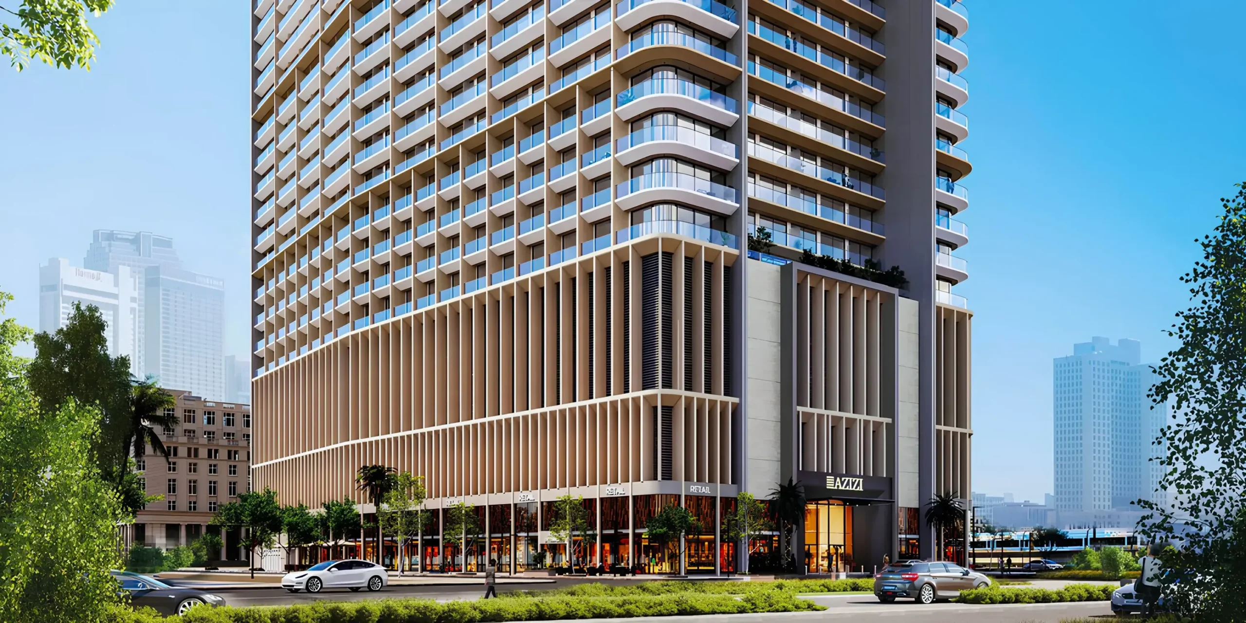 Azizi Arian residential building exterior in Dubai South