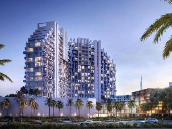 Azizi Farhad Residence residential building exterior in Dubai