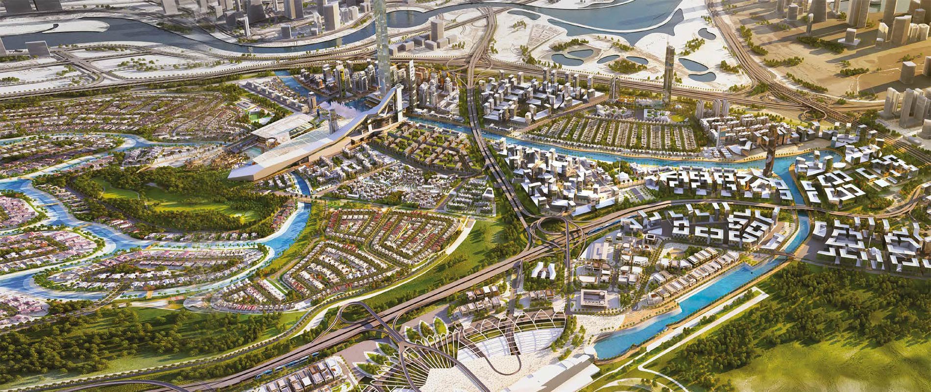 Azizi Riviera residential building exterior in Meydan