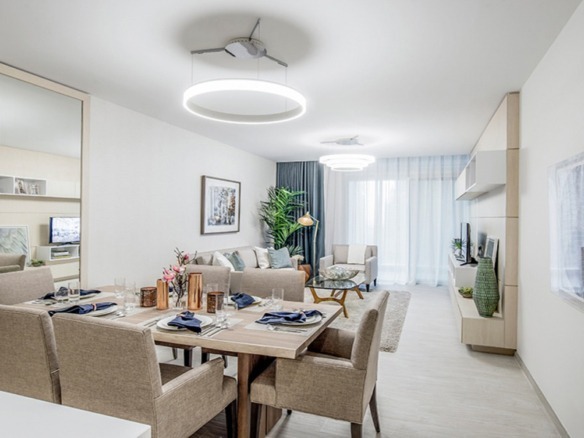 Belgravia exterior view Jumeirah Village Circle Dubai