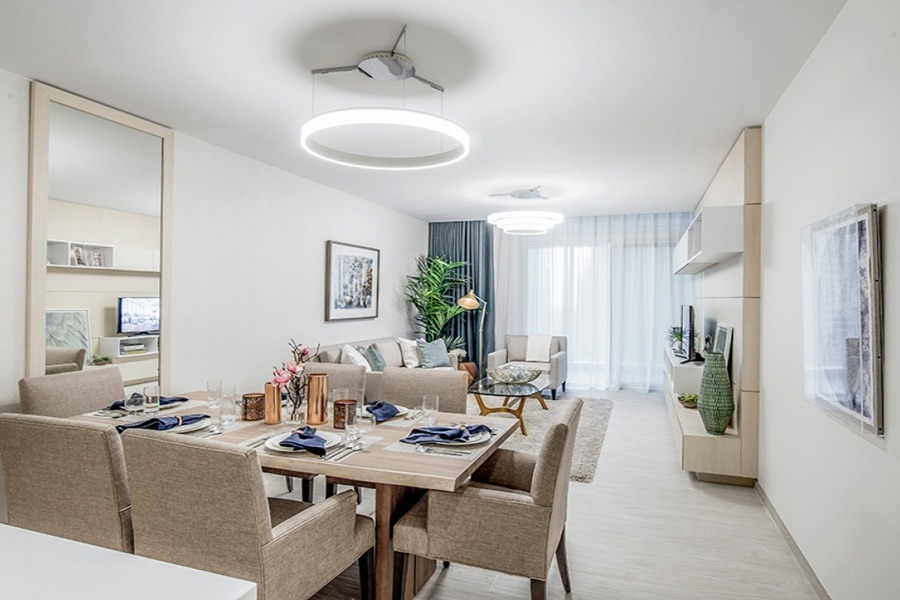 Belgravia exterior view Jumeirah Village Circle Dubai