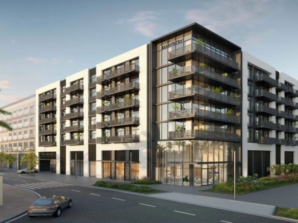 Belmont Residences exterior view MBR City Dubai