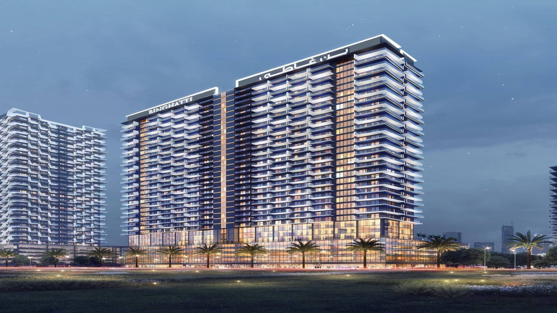 Binghatti Emerald residential building exterior in JVC