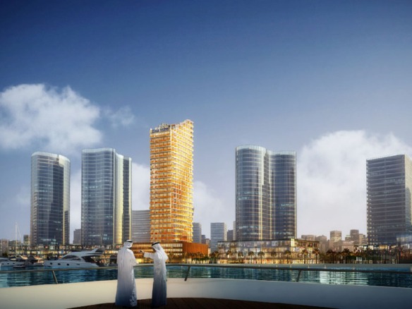 Millennium Binghatti residential building exterior in JVC