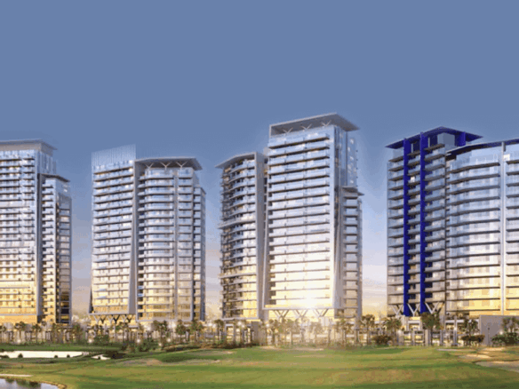 Golf Terrace residential towers in Damac Hills Dubai