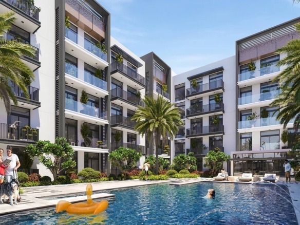 Hamilton House exterior view Jumeirah Village Circle Dubai