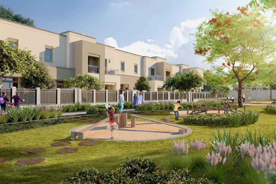naseem-townhouses-269421-093401 Naseem Townhouses exterior view in Town Square Dubai