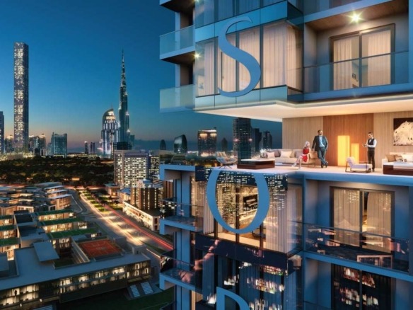 Sobha Hartland One Park Avenue residential exterior in Dubai