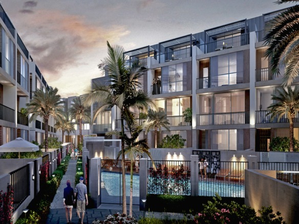 Somerset Mews exterior view Jumeirah Village Circle Dubai