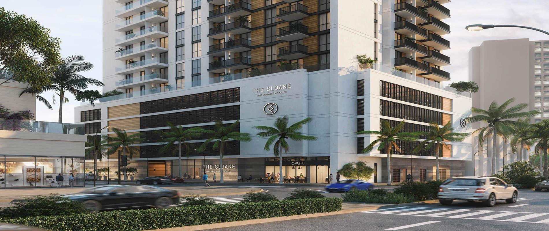 The Sloane exterior view Downtown Dubai