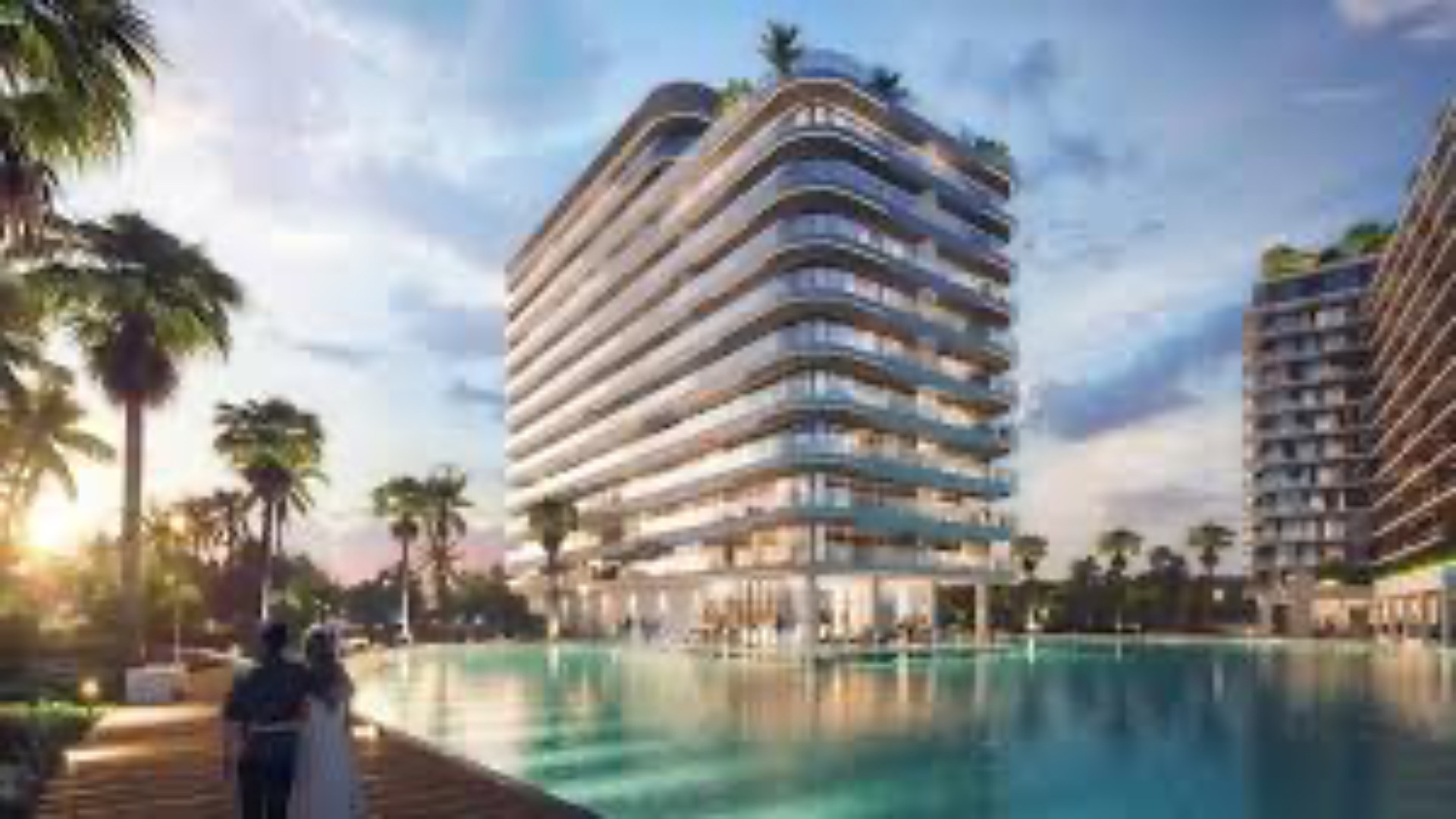 Azizi Venice 4 waterfront residential building exterior